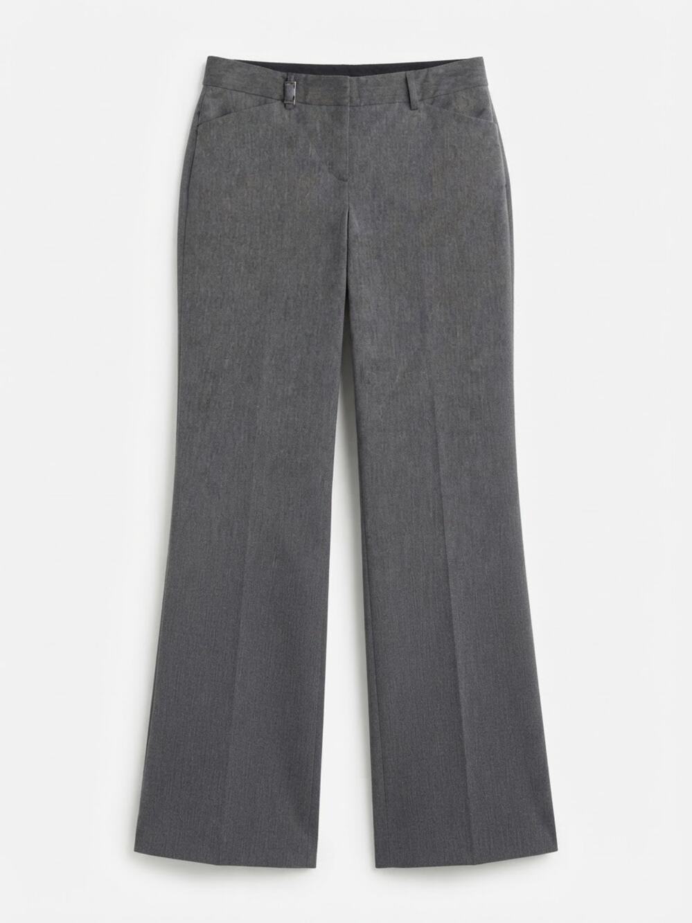 Express Editor Womens Gray Pants Size 4 Long Stretch Career Dress Trousers Forma